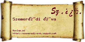 Szemerédi Éva névjegykártya